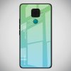 Силиконовый Градиентный Устойчивый к Царапинам Стеклянный Чехол для Huawei Mate 30 Lite Зеленый / Синий