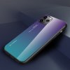 Силиконовый Градиентный Устойчивый к Царапинам Стеклянный Чехол для iPhone 11 Pro Max Фиолетовый / Синий