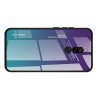 Силиконовый Градиентный Устойчивый к Царапинам Стеклянный Чехол для Xiaomi Redmi 8 Фиолетовый / Синий