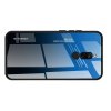 Силиконовый Градиентный Устойчивый к Царапинам Стеклянный Чехол для Xiaomi Redmi 8 Синий / Черный