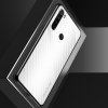 Силиконовый Градиентный Устойчивый к Царапинам Стеклянный Чехол для Xiaomi Redmi Note 8 Белый