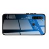 Силиконовый Градиентный Устойчивый к Царапинам Стеклянный Чехол для Xiaomi Redmi Note 8T Синий / Черный