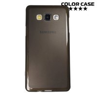 Силиконовый матовый чехол для Samsung Galaxy A5 ColorCase - Черный