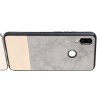 Силиконовый Защитный Чехол с Покрытием из PU Кожи для Meizu Note 9 Серый