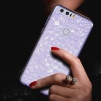 Sulada силиконовый чехол для Huawei Honor 8 с объемным орнаментом - Фиолетовый