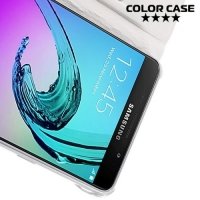 Тонкий чехол книжка для Samsung Galaxy A5 2016 SM-A510F - Белый