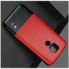 Тонкий Пластиковый PU Кожаный Кейс Накладка для Huawei Mate 30 Lite Красный / Черный
