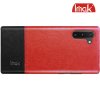 Тонкий Пластиковый PU Кожаный Кейс Накладка для Samsung Galaxy Note 10 Красный