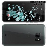 Тонкий силиконовый чехол для HTC U Ultra - Прозрачный