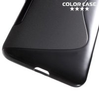 Силиконовый чехол для Huawei Nexus 6P - S-образный Черный