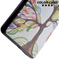 Тонкий силиконовый чехол для Huawei P9 lite - с рисунком Дерево счастья