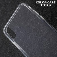 Тонкий силиконовый чехол для iPhone Xs / X - Прозрачный