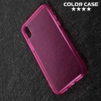 Тонкий силиконовый чехол для iPhone 8 - Розовый