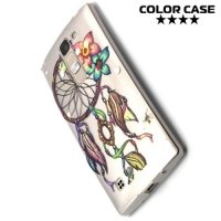 Тонкий силиконовый чехол для LG G4c H522y - с рисунком Цветы