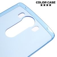 Тонкий силиконовый чехол для LG V10 - Синий