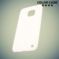 Тонкий силиконовый чехол для LG X cam - Прозрачный