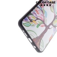 Тонкий силиконовый чехол для Samsung Galaxy A5 2016 SM-A510F - с рисунком Дерево счастья
