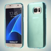 Силиконовый чехол для Samsung Galaxy S7 - Голубой