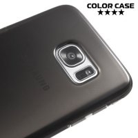 Тонкий силиконовый чехол для Samsung Galaxy S7 Edge - Серый