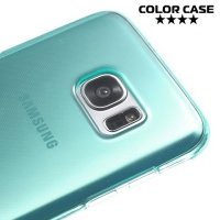 Силиконовый чехол для Samsung Galaxy S7 Edge - Голубой