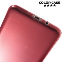 Тонкий силиконовый чехол для Samsung Galaxy J7 2016 SM-J710F - Красный