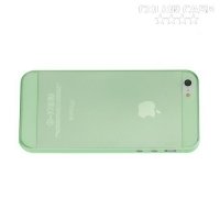 Ультратонкий кейс чехол для iPhone SE-Зеленый