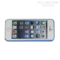Ультратонкий кейс чехол для iPhone SE-Синий