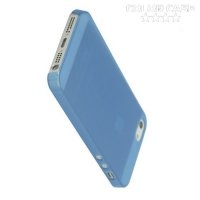 Ультратонкий кейс чехол для iPhone SE-Синий