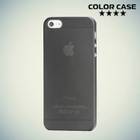 Ультратонкий 0.3 мм кейс чехол для iPhone SE - Черный