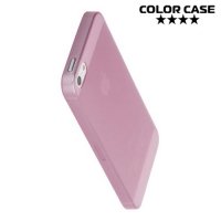 Ультратонкий 0.3 мм кейс чехол для iPhone SE - Розовый