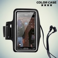 Чехол для бега на руку для смартфонов с диагональю до 5.5 дюймов ColorCase черный