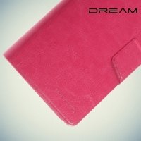 Универсальный чехол книжка для телефона 5.3–5.7 дюйма - Розовый
