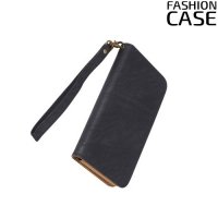 Универсальный чехол кошелек сумочка для телефона 6 дюймов - черный