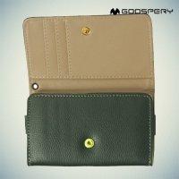 Универсальный чехол кошелек сумочка для телефона Goospery - зеленый