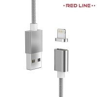 Универсальный магнитный кабель Lightning для iPhone и iPad - Серебристый