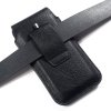 Универсальный вертикальный чехол кобура для телефона 5.5 / 6.5 дюймов с креплением на ремень и магнитной застежкой - Черный
