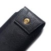 Универсальный вертикальный чехол кобура для телефона 5.5 / 6.5 дюймов с креплением на ремень и магнитной застежкой - Черный