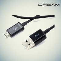 Универсальный кабель для зарядки, передачи данных и синхронизации - Micro USB черный 3 метра