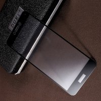 Закаленное защитное стекло для Huawei Honor 8 lite / P8 lite (2017) на весь экран - Черный