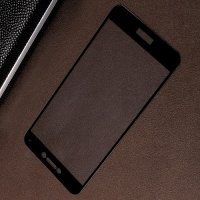 Закаленное защитное стекло для Huawei Honor 8 lite / P8 lite (2017) на весь экран - Черный
