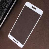 Закаленное защитное стекло для Huawei Honor 8 lite / P8 lite (2017) на весь экран - Белый
