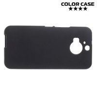 Матовый силиконовый чехол для HTC One М9 Plus - Черный