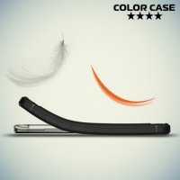 Жесткий силиконовый чехол для Xiaomi Mi 5s с карбоновыми вставками - Черный