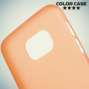 Тонкий чехол для Samsung Galaxy S6 - оранжевый