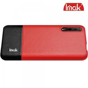 Тонкий Пластиковый PU Кожаный Кейс Накладка для Huawei Honor 9X / 9X Premium Красный