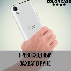 Тонкий силиконовый чехол для HTC Desire 626 / 628 - Прозрачный