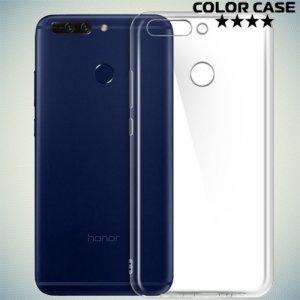 Тонкий силиконовый чехол для Huawei Honor 8 Pro - Прозрачный