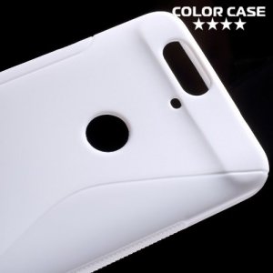 Силиконовый чехол для Huawei Nexus 6P - S-образный Белый