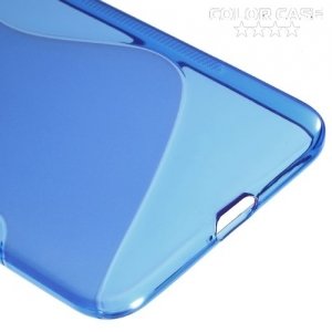 Силиконовый чехол для Huawei Nexus 6P - S-образный Синий