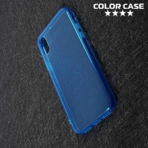 Тонкий силиконовый чехол для iPhone 8 - Синий